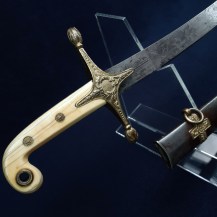 British c1860 Warwickshire Yeomanry Cavalry Officers Full Dress Mameluke Sword by Hamburger Rogers and Co 3